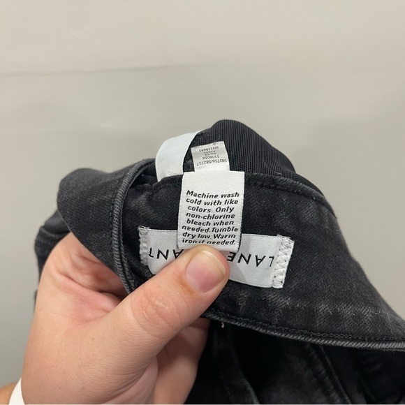 Lane Bryant Magic Waistband Tighter Tummy High Rise Boot Jeans Washed Black 18 - Picture 10 of 10